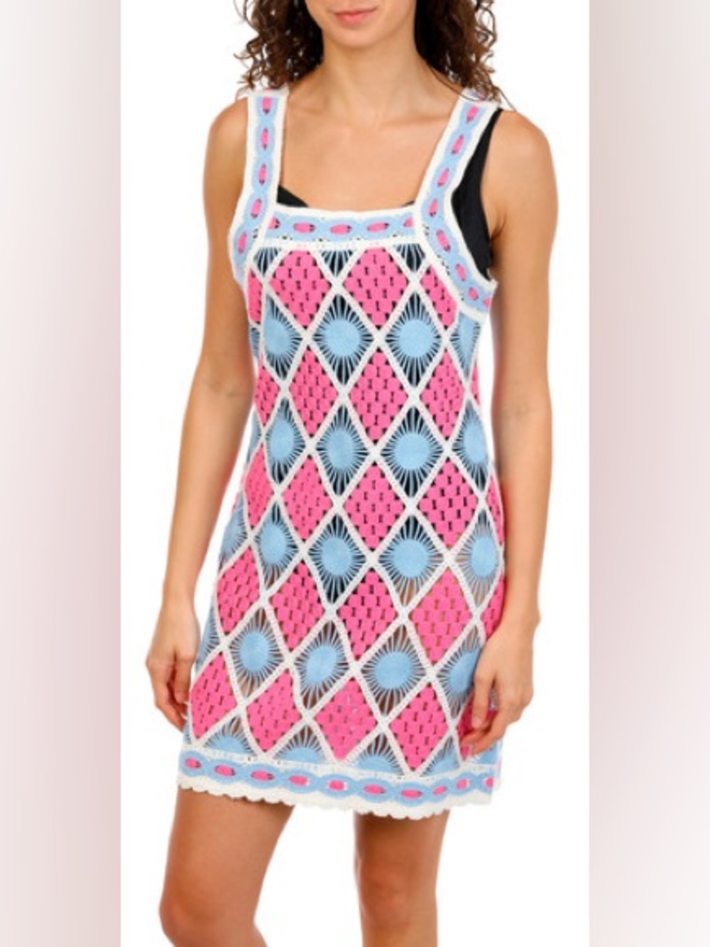 NWOT Decree Crochet Dress sz L